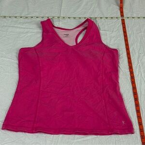 Pink Danskin Now Racerback Tank with Shelf Bra